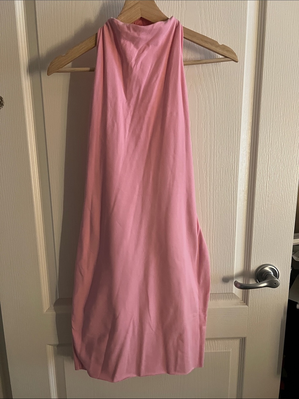 SKIMS Pink Halter Neck Dress
